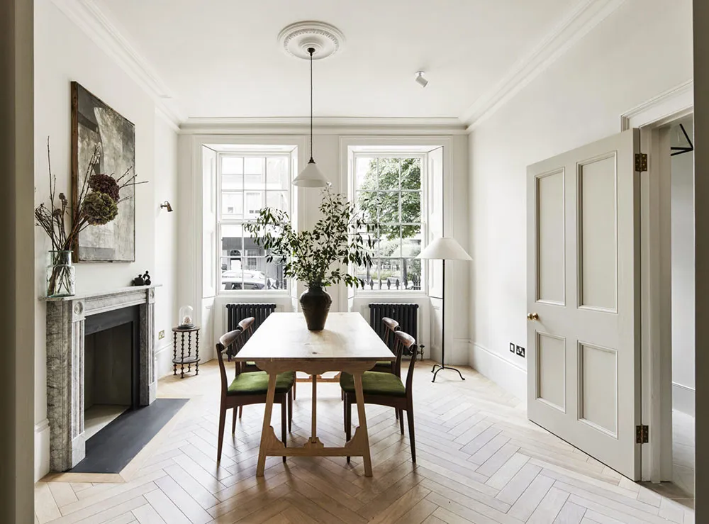 Sérénité et noblesse des intérieurs modernes d'un townhouse historique à Londres - Gallery image 4