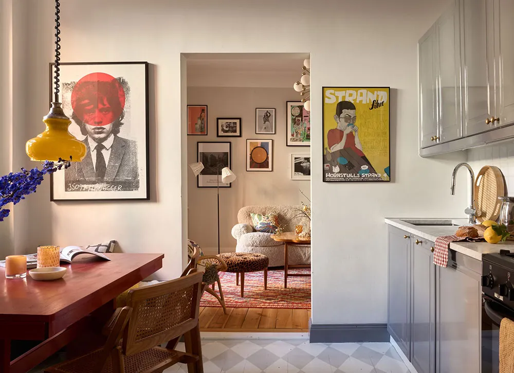 फरी सोफा एवं आरामदायक सजावट: स्टॉकहोम में स्थित एक हृदयस्पर्शी अपार्टमेंट (43 वर्ग मीटर) - Gallery image 10