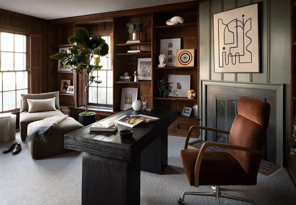 Лёгкие пастельные оттенки и осенние акценты в дизайне дома в пригороде Нью-Йорка - Gallery image 5