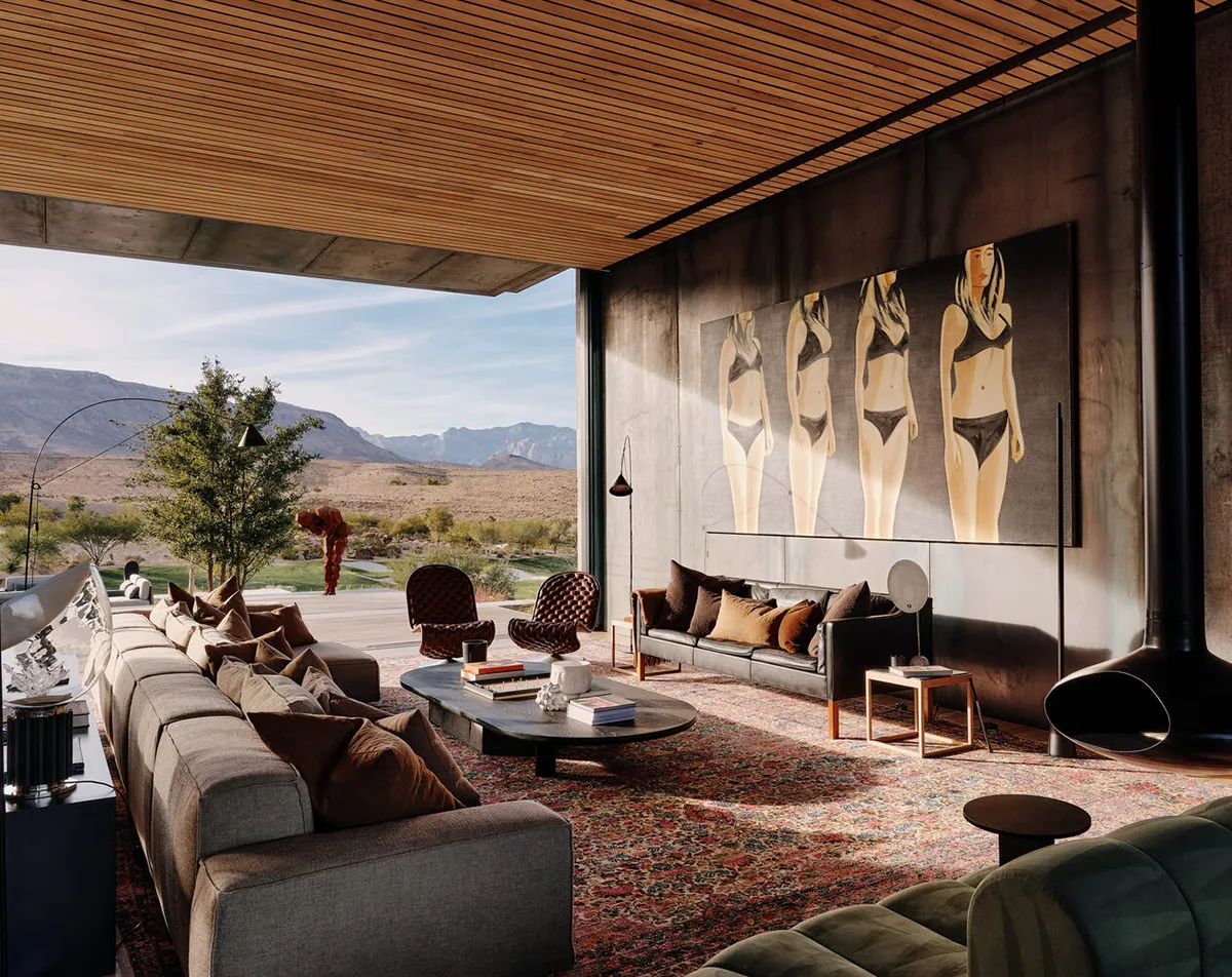 Design brut de maison moderne dans le désert de Las Vegas - Gallery image 7