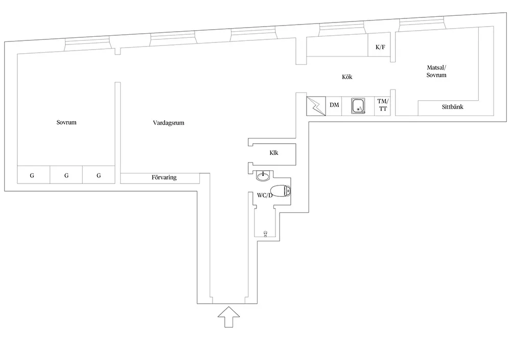 स्वीडिश अपार्टमेंट डिज़ाइन में असामान्य रंगों का उपयोग (59 वर्ग मीटर) - Gallery image 23