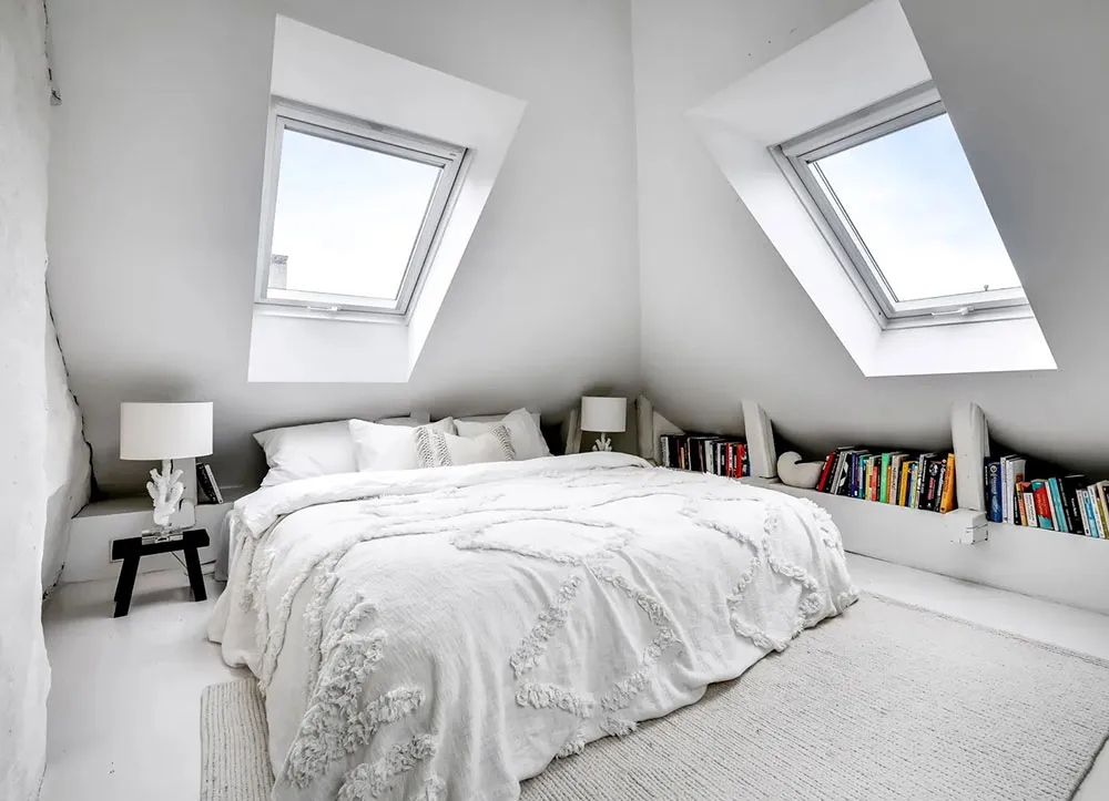 Szwedzki mieszkanie z windową schodami i sypialnią za szybą (72 m²) - Gallery image 22