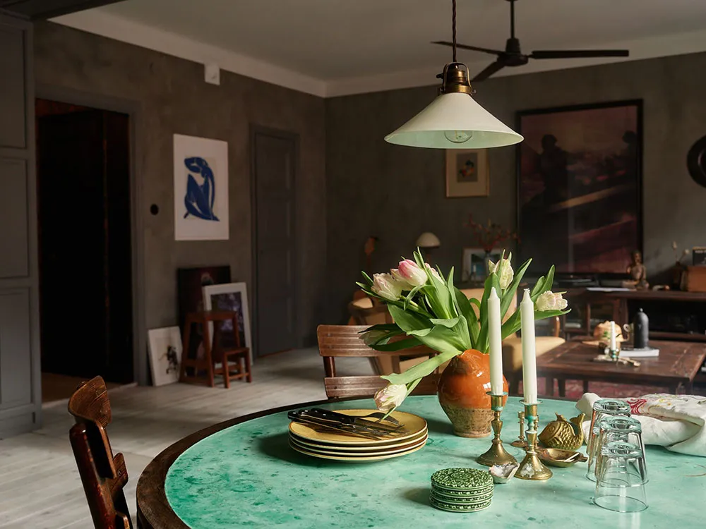 Необычный скандинавский интерьер з тьмями мазаними стінами (70 кв. м) - Gallery image 6