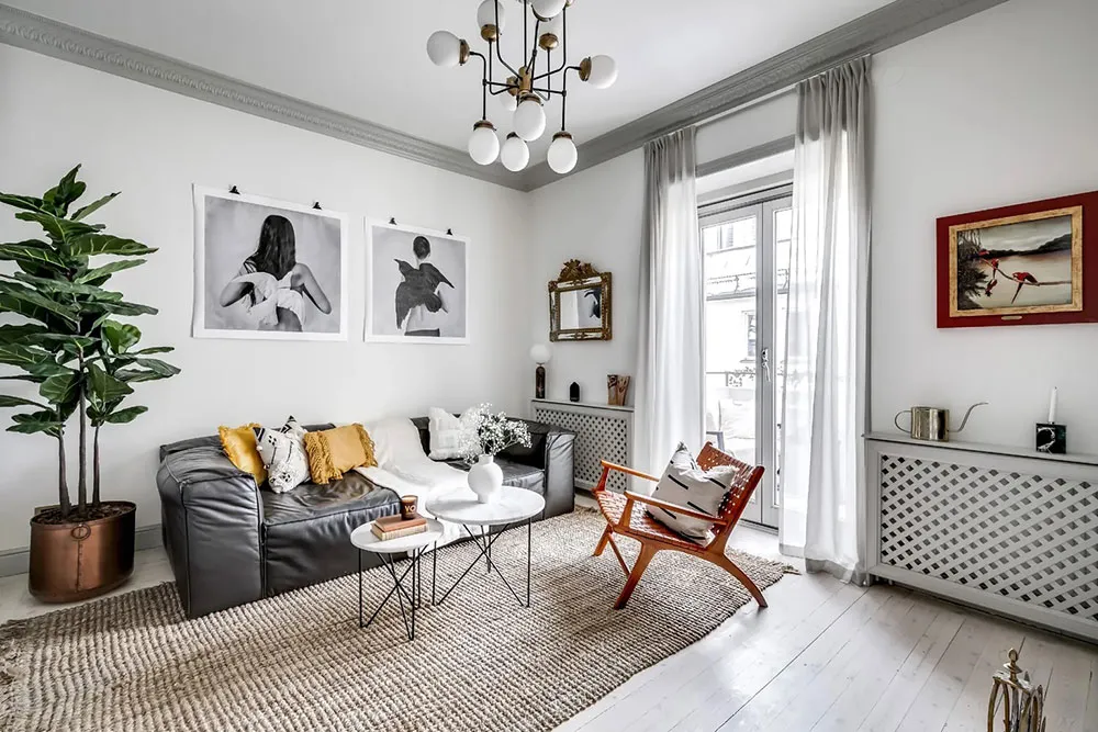 Szwedzki mieszkanie z windową schodami i sypialnią za szybą (72 m²) - Gallery image 10