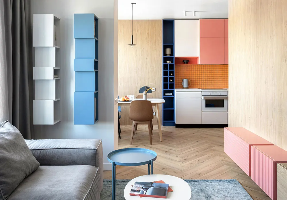 Diseño de interior moderno colorido para una familia joven con perro en Kiev (75 m²) - Gallery image 8