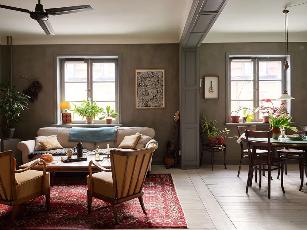 Необычный скандинавский интерьер з тьмями мазаними стінами (70 кв. м) - Gallery image 7