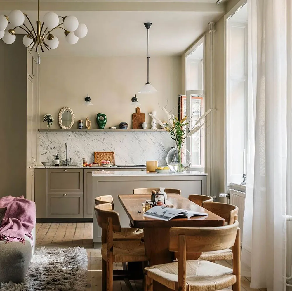 Gemütlicher und entspannender Interior-Design einer Wohnung in Schweden - Gallery image 1