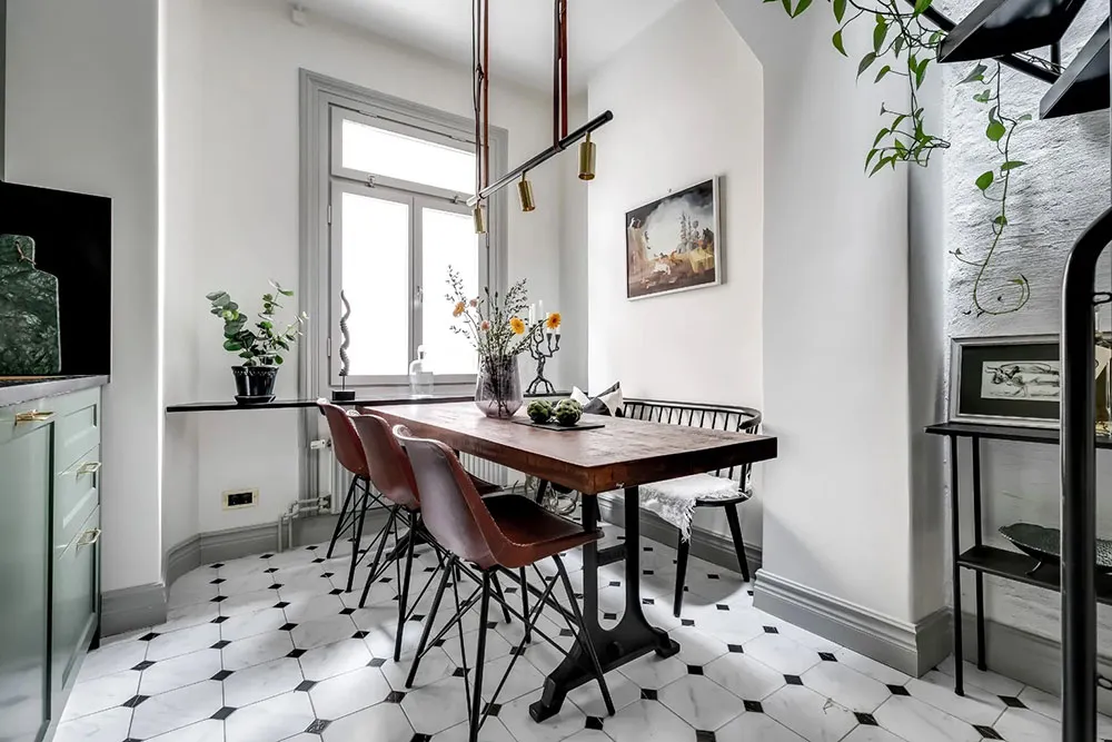 Szwedzki mieszkanie z windową schodami i sypialnią za szybą (72 m²) - Gallery image 4