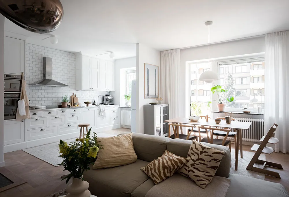 Przyjazny skandynawski interior trzykomnatnego mieszkania (75 m²) - Gallery image 15