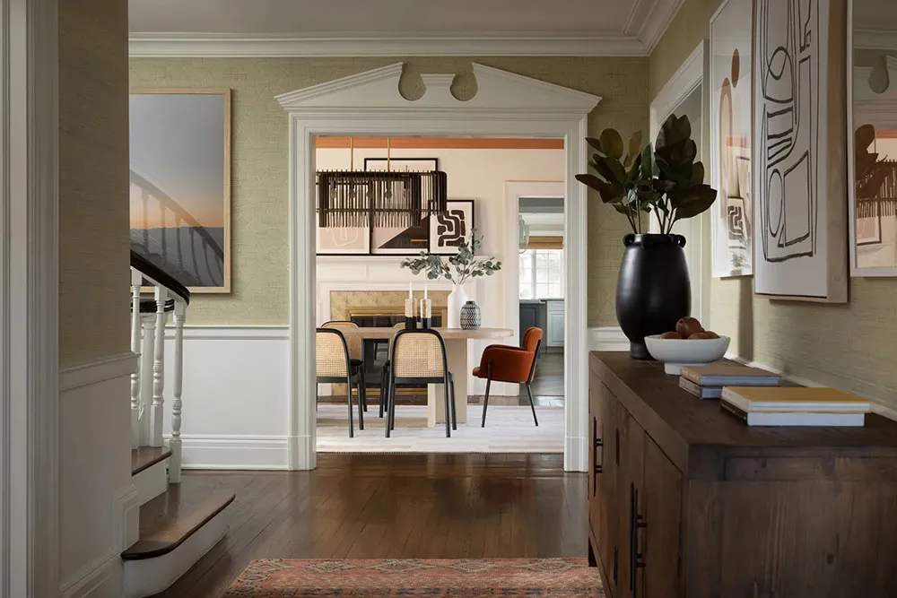 Лёгкие пастельные оттенки и осенние акценты в дизайне дома в пригороде Нью-Йорка - Gallery image 8