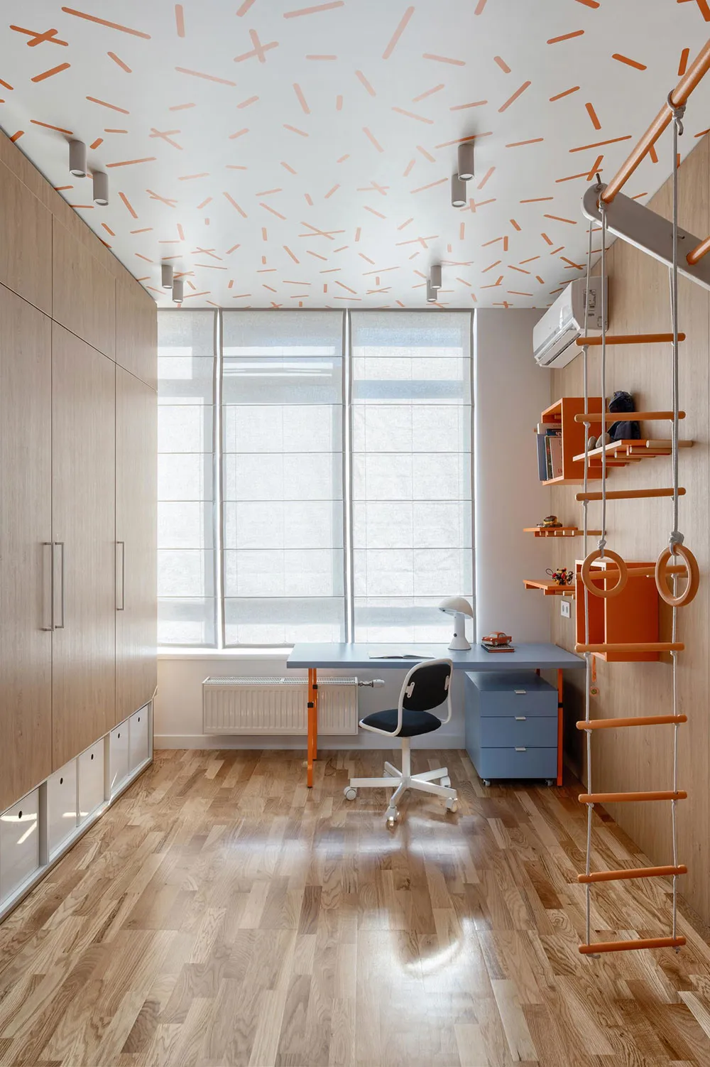 Diseño de interior moderno colorido para una familia joven con perro en Kiev (75 m²) - Gallery image 12