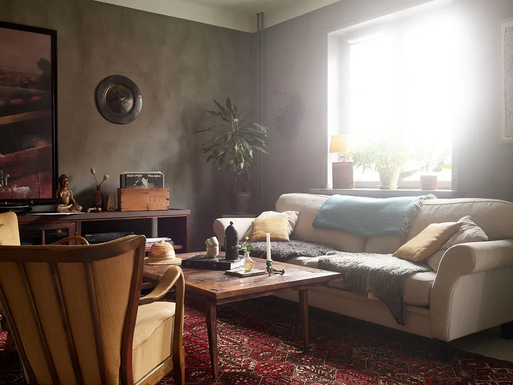 Необычный скандинавский интерьер з тьмями мазаними стінами (70 кв. м) - Gallery image 10