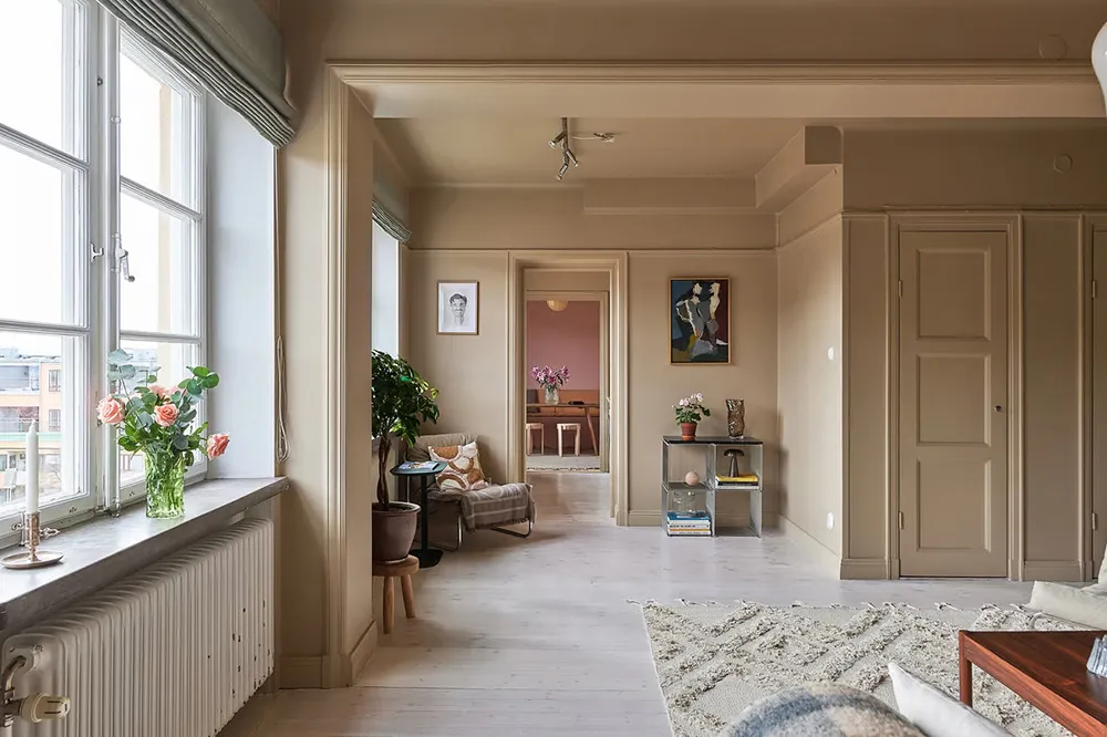 स्वीडिश अपार्टमेंट डिज़ाइन में असामान्य रंगों का उपयोग (59 वर्ग मीटर) - Gallery image 9