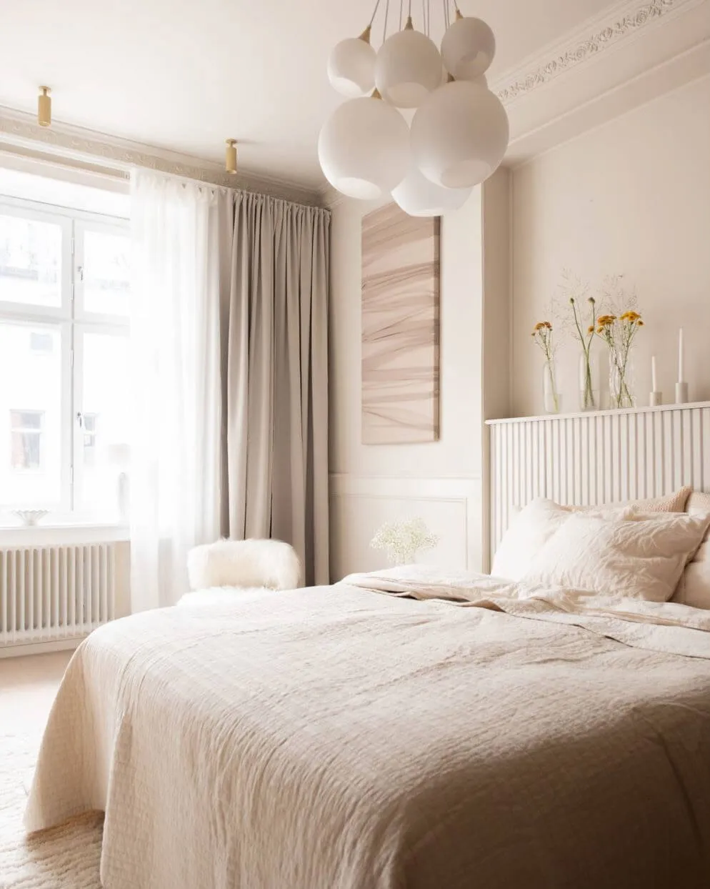 Apartamento pequeño pero elegante y lujoso en tonos lecheros en Estocolmo (47 m²) - Gallery image 12