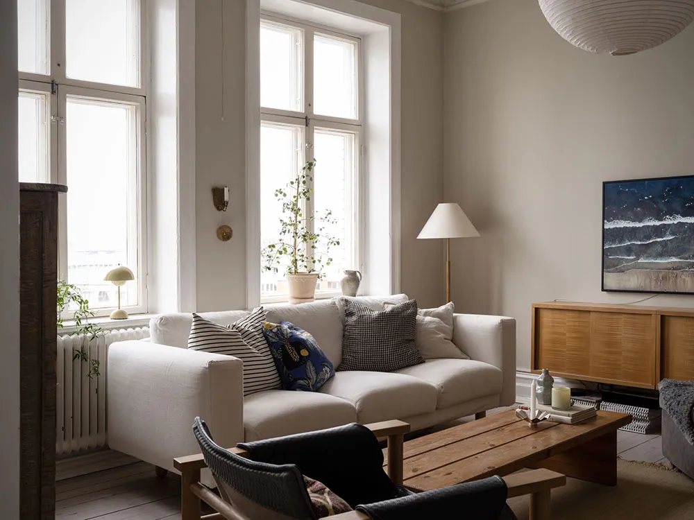 गर्म लिविंग रूम एवं शीतल बेडरूम: गोथेनबर्ग में स्थित एक आरामदायक अपार्टमेंट (66 वर्ग मीटर) - Gallery image 4