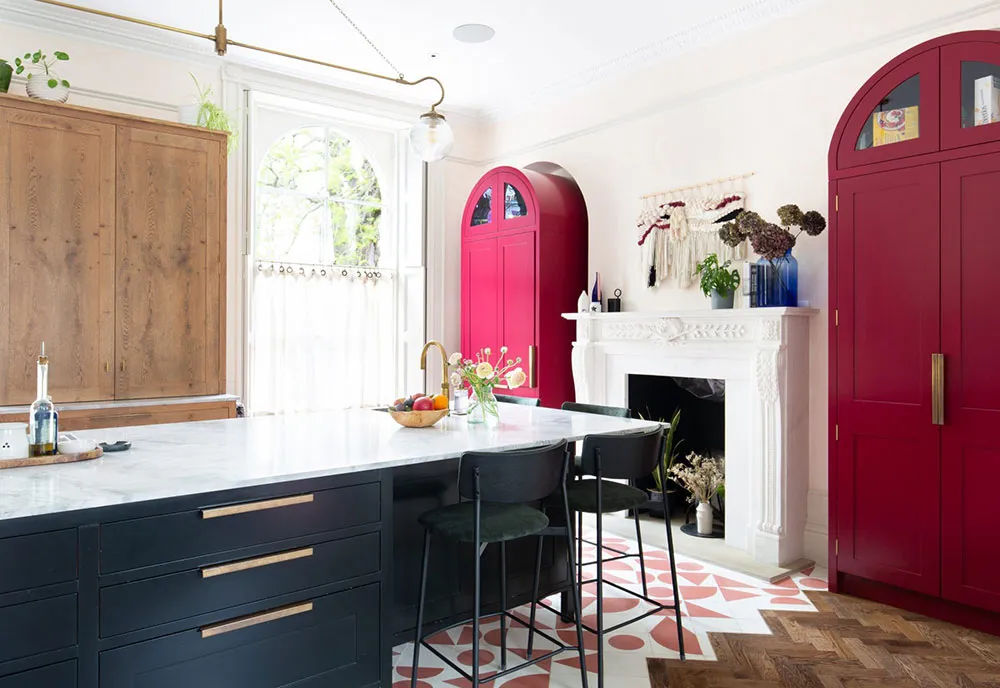 Farbige Kontraste in Interiors eines schönen georgianischen Hauses in London - Gallery image 3