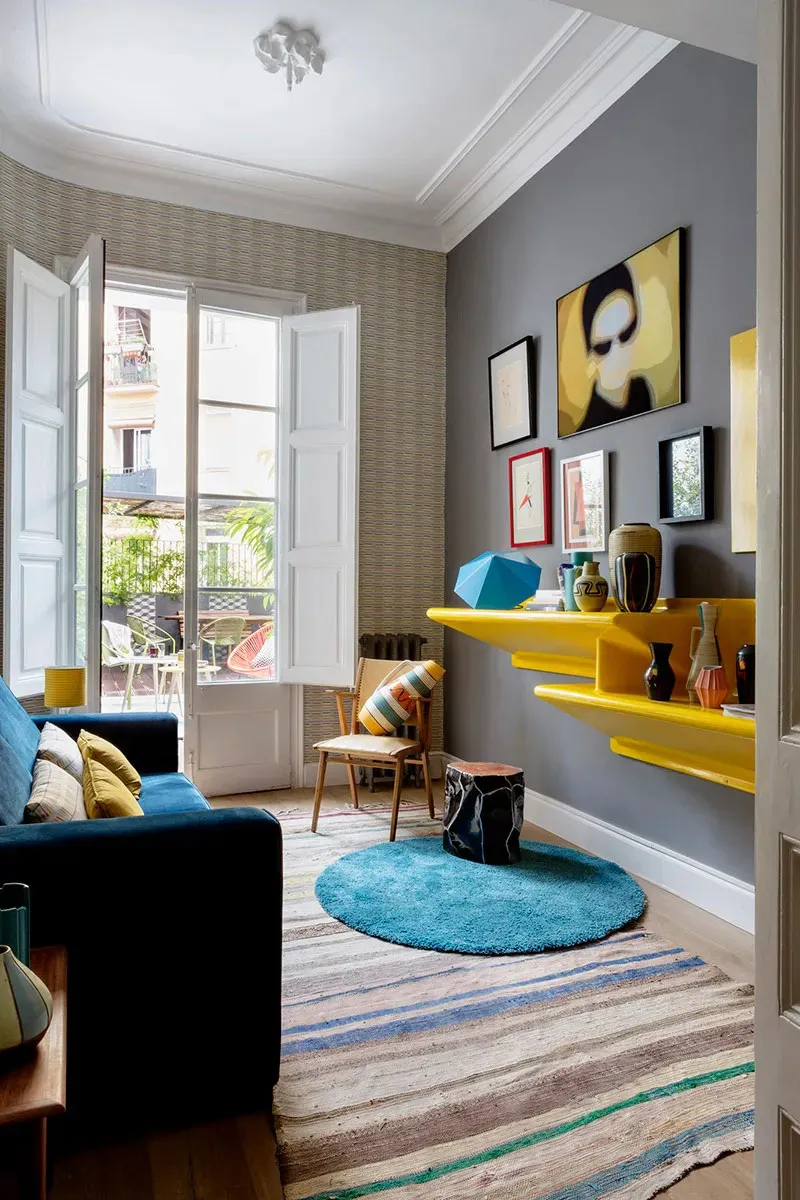 Saftiger Design einer Wohnung in einem modernistischen Haus in Barcelona - Gallery image 5