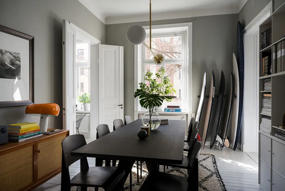 Sala oliva y tablas de surf: apartamento espacioso en Estocolmo - Gallery image 16