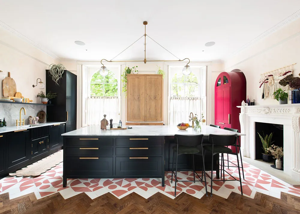 Farbige Kontraste in Interiors eines schönen georgianischen Hauses in London - Gallery image 2