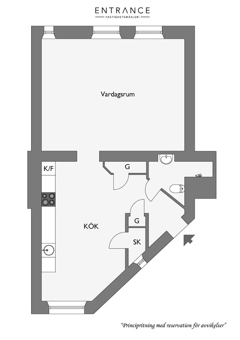 Темні стіни та затишний текстиль: квартира в Швеції - Gallery image 23