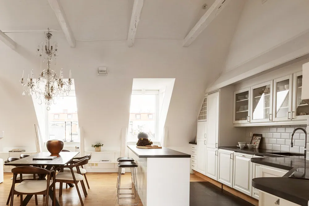 Elegante loft sueco con vigas - Gallery image 12