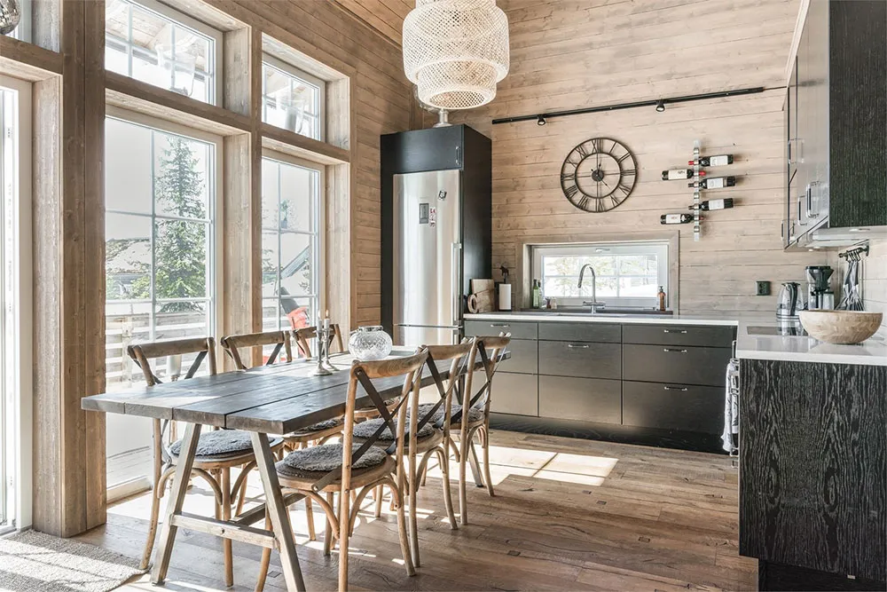 Petit chalet scandinave avec cheminée et mansarde (90 m²) - Gallery image 4