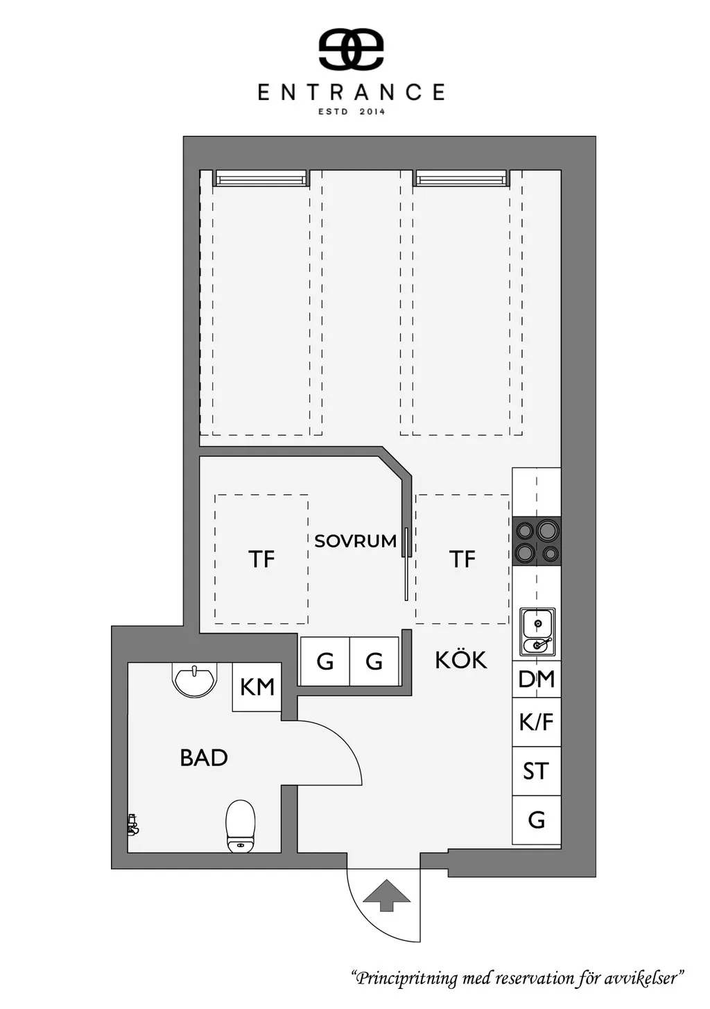 Маленькая, но очень приятная мансардная квартира в Гетеборге (36 кв. м) - Gallery image 31