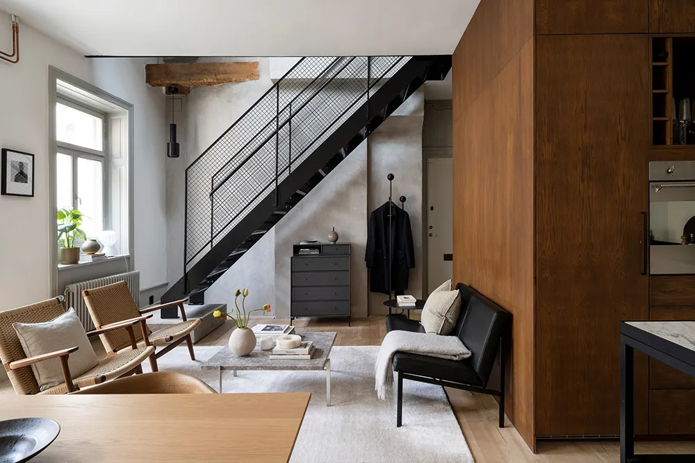 Стильный небольшой скандинавский лофт в два этажа (65 кв. м) - Gallery image 13