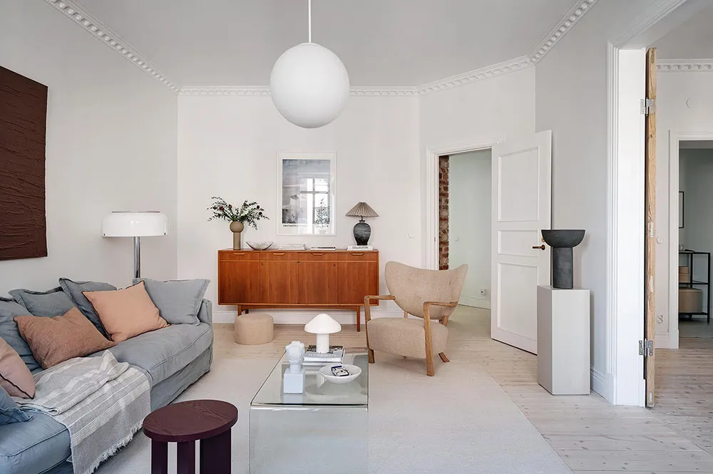 Beige and Brown Accents in Scandinavian Apartment Design - Gallery image 11