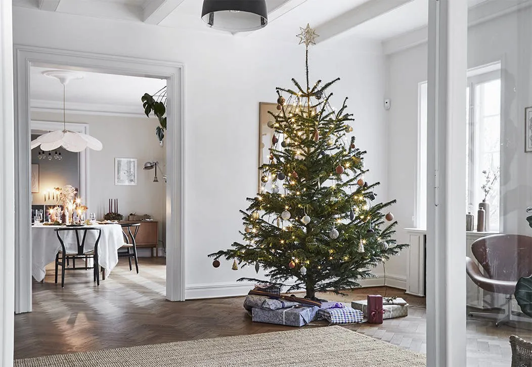 Intérieur de Noël élégant d'une belle villa historique au Danemark - 10