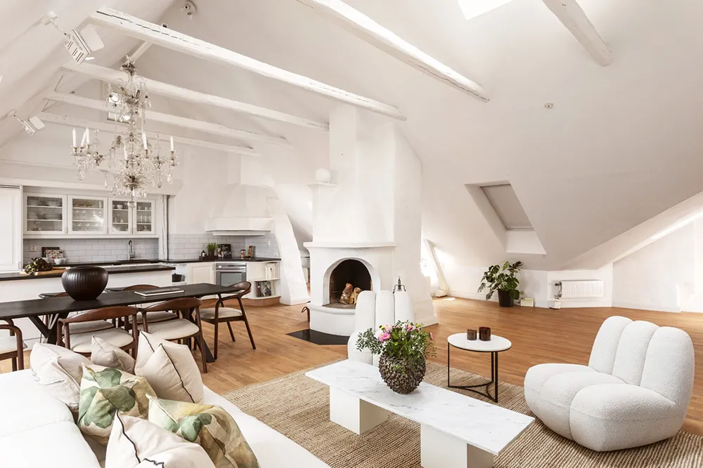 Elegante loft sueco con vigas - Gallery image 8