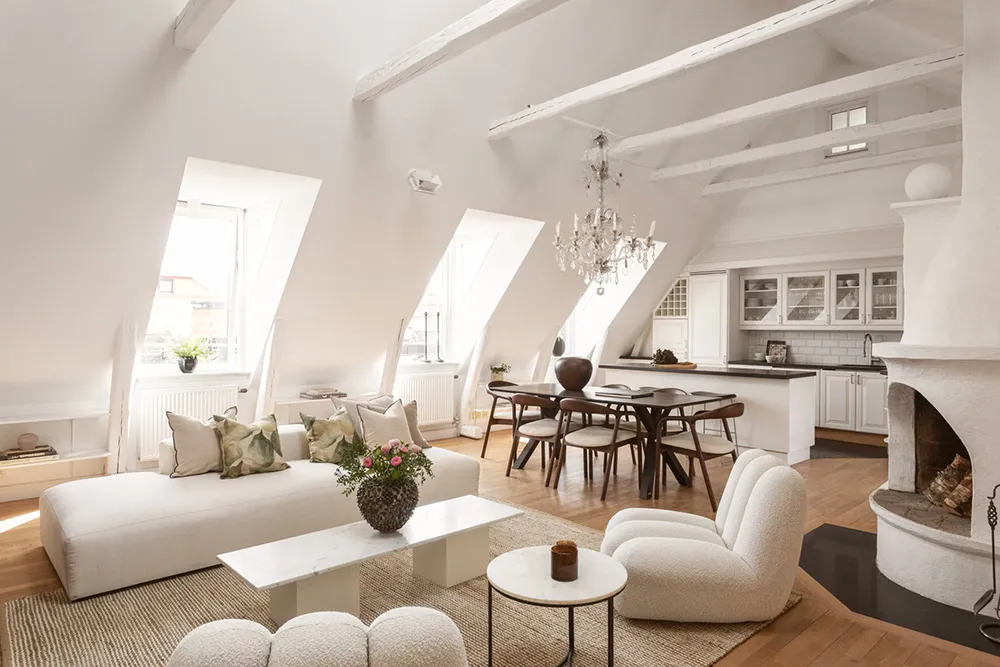 Elegante loft sueco con vigas - Gallery image 3