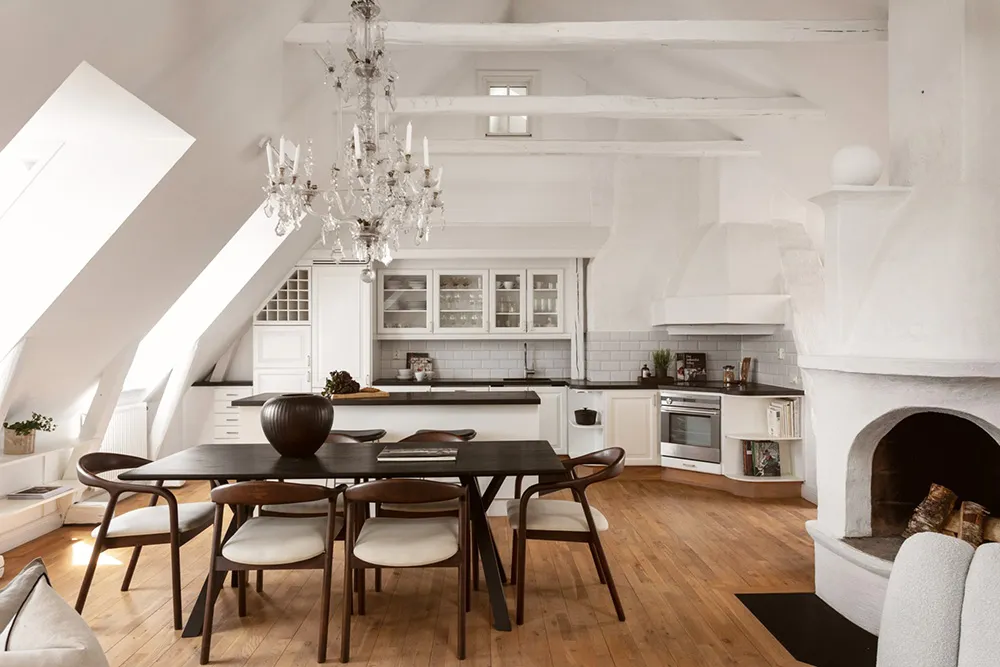 Elegante loft sueco con vigas - Gallery image 11