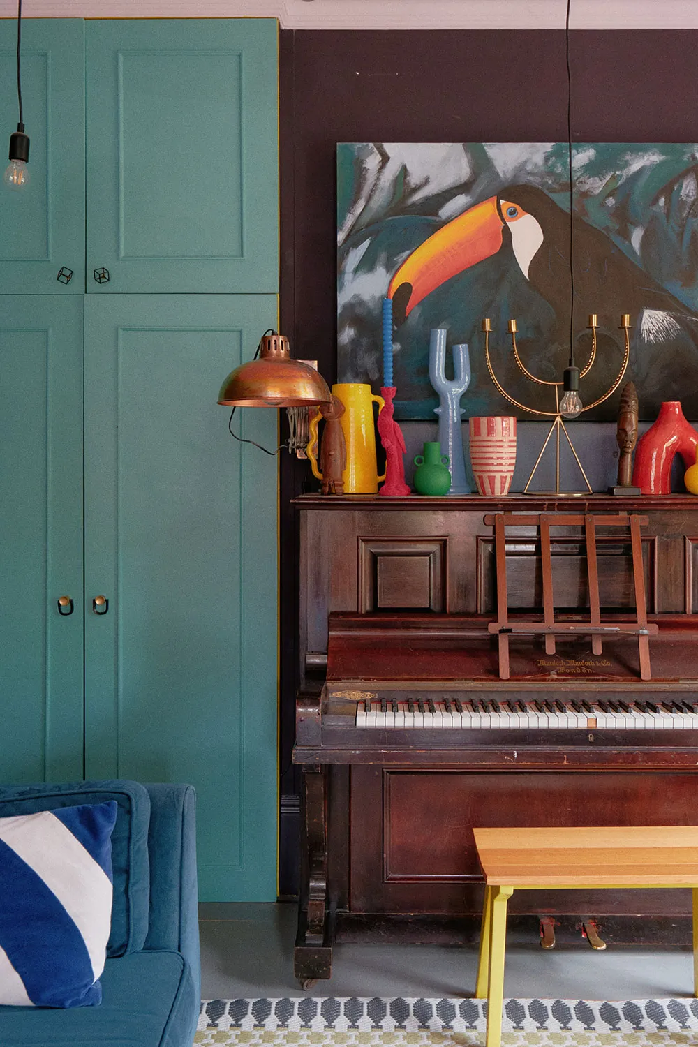 Exceso de colores atrevidos en el diseño de una casa victoriana en Londres - Gallery image 13