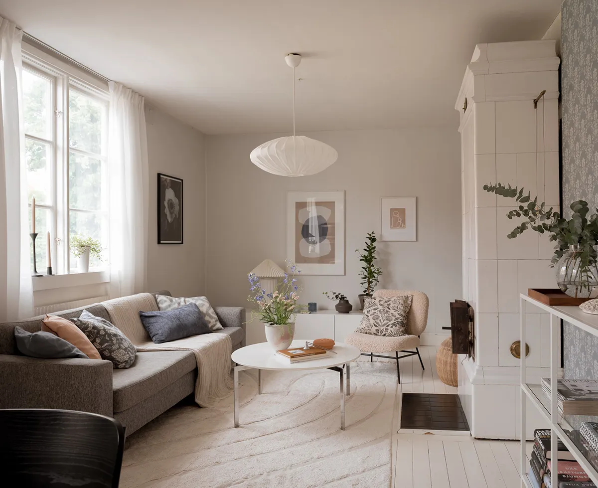 Мягкий интерьер с обоями в Швеции (90 кв. м) - Gallery image 7