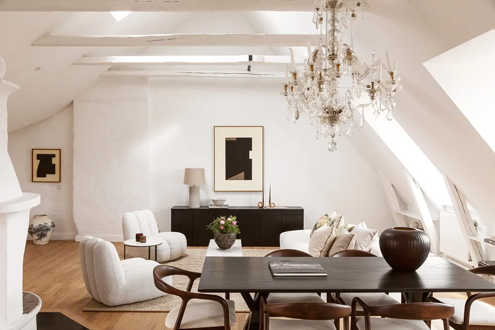 Elegante loft sueco con vigas - Gallery image 4