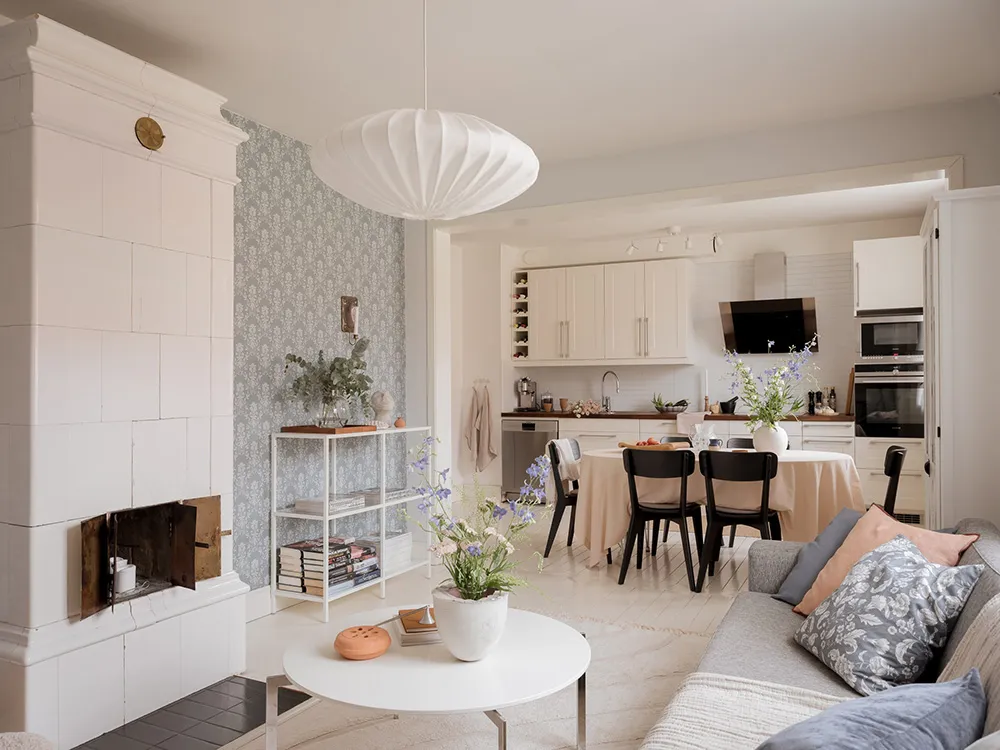 Мягкий интерьер с обоями в Швеции (90 кв. м) - Gallery image 8