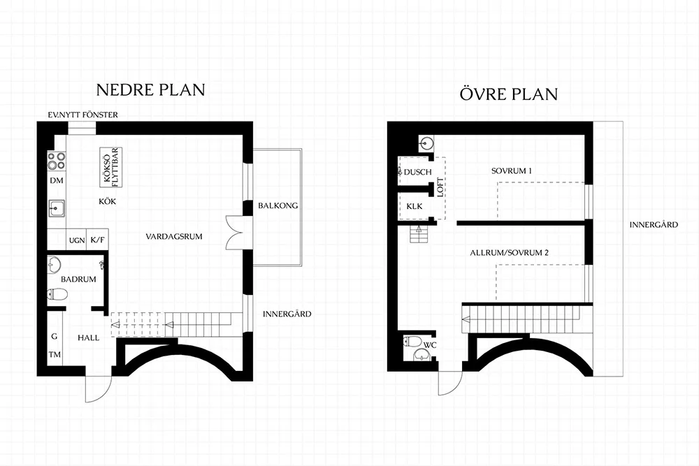 Стильный небольшой скандинавский лофт в два этажа (65 кв. м) - Gallery image 42