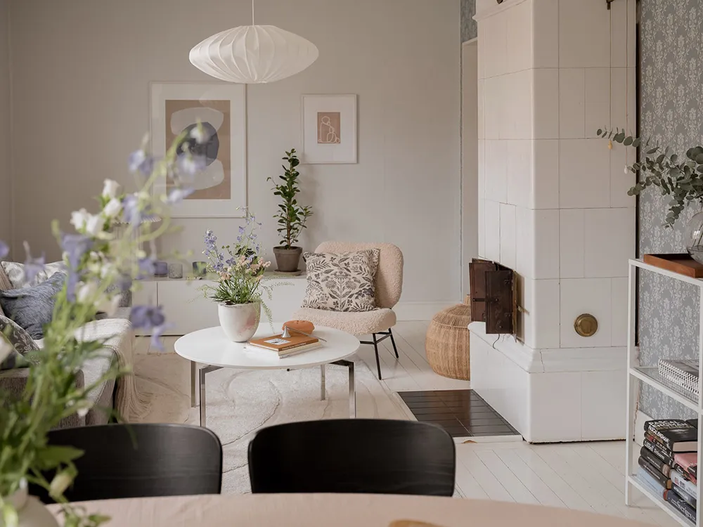 Мягкий интерьер с обоями в Швеции (90 кв. м) - Gallery image 3