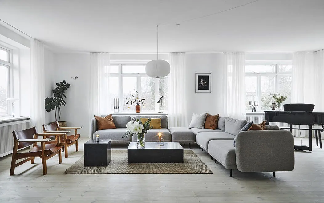 Intérieur de Noël élégant d'une belle villa historique au Danemark - 12