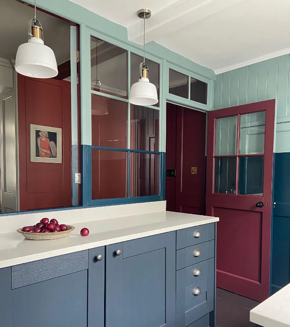 Lebhaftes Farb- und Musterdesign für das neue Interior eines Hauses aus dem Jahr 1768 in England - Gallery image 5