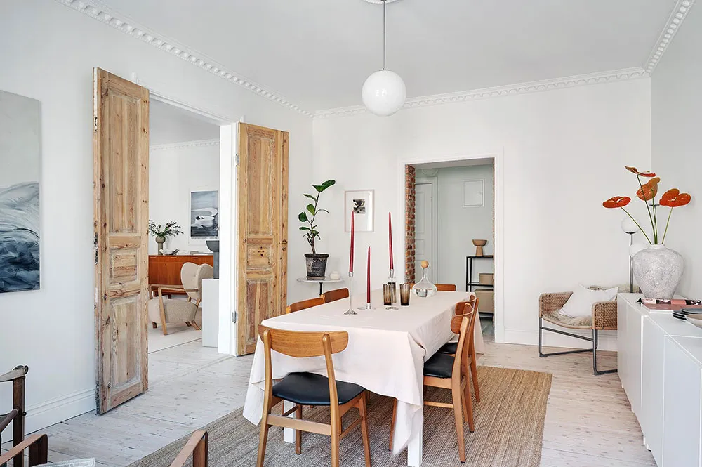 Beige and Brown Accents in Scandinavian Apartment Design - Gallery image 3