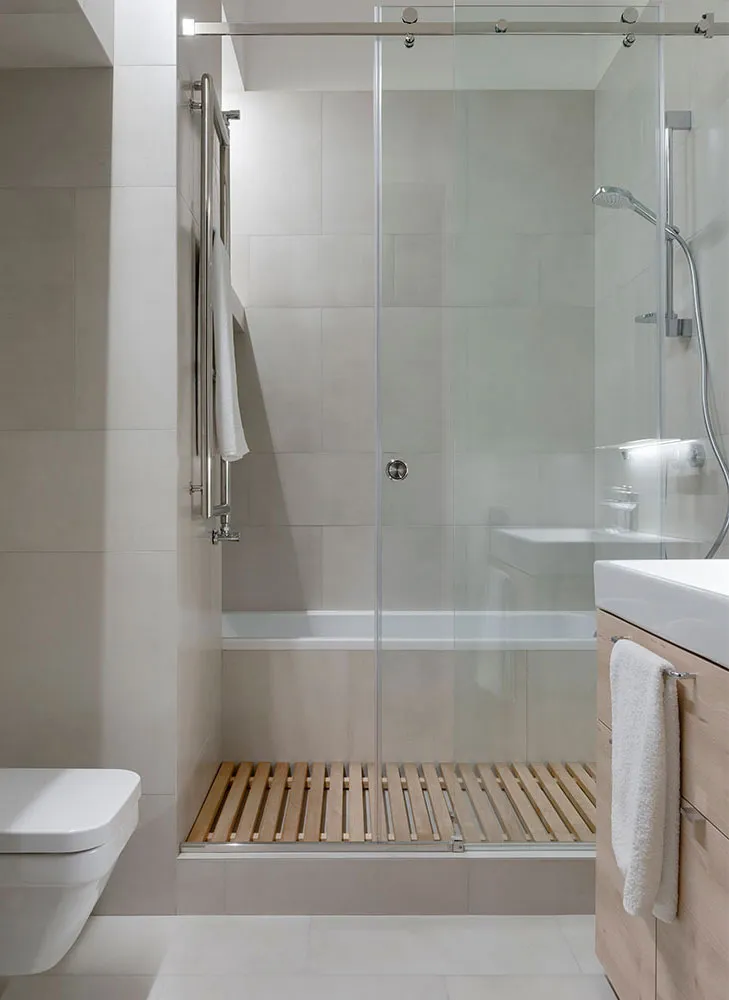 Minimalismo industrial y antresol: pequeña vivienda soltera en Kiev (41 m²) - Gallery image 18