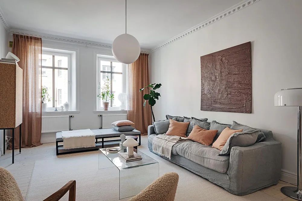 Beige and Brown Accents in Scandinavian Apartment Design - Gallery image 10