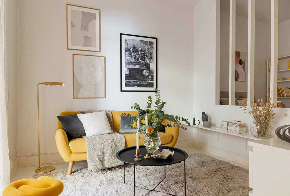 Mała, ale radosna: skandynawskie mieszkanie z letnim nastrójem (41 m²) - Gallery image 2