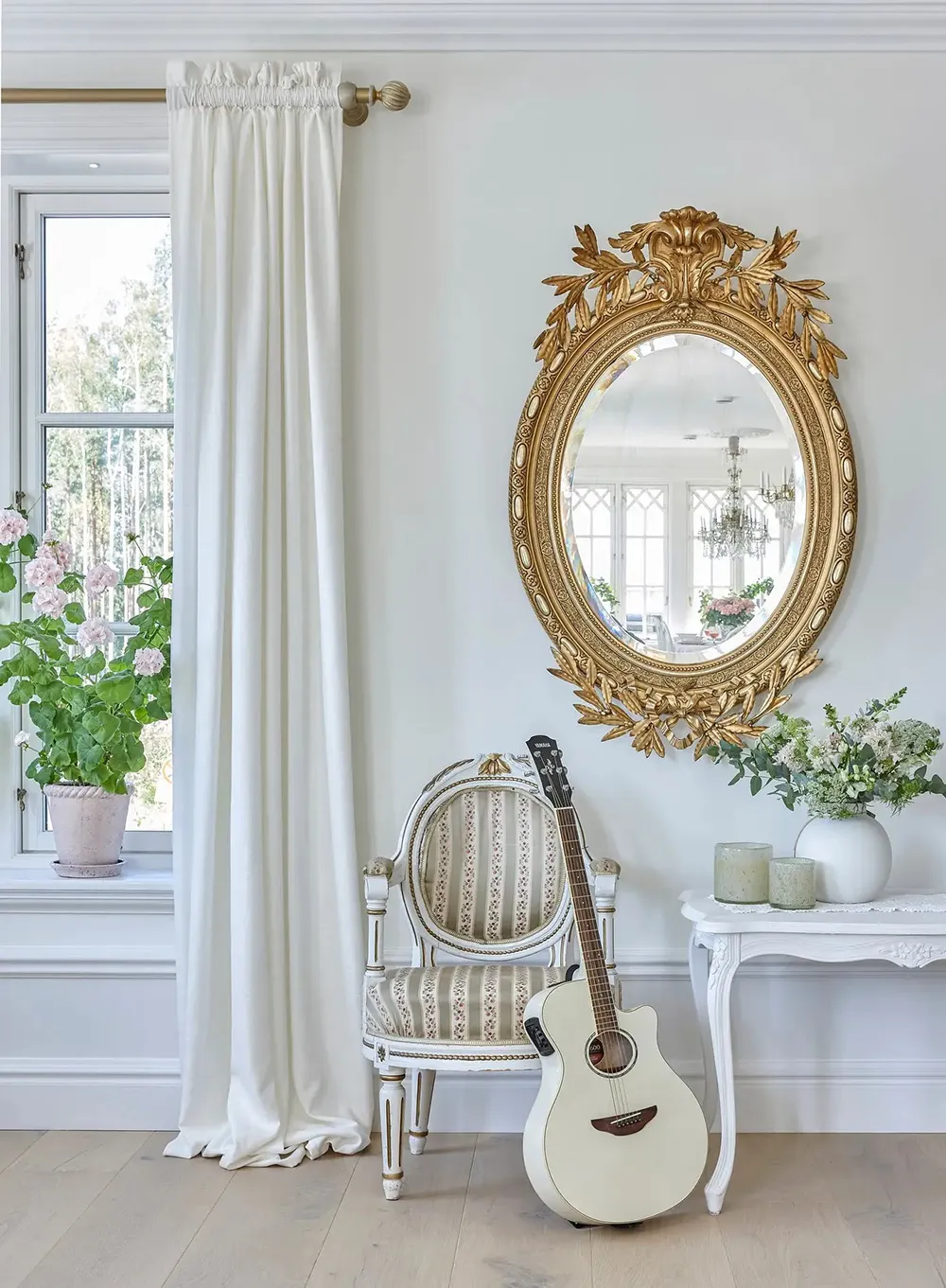 Grand et élégant cottage de campagne blanc en Suède - Gallery image 7