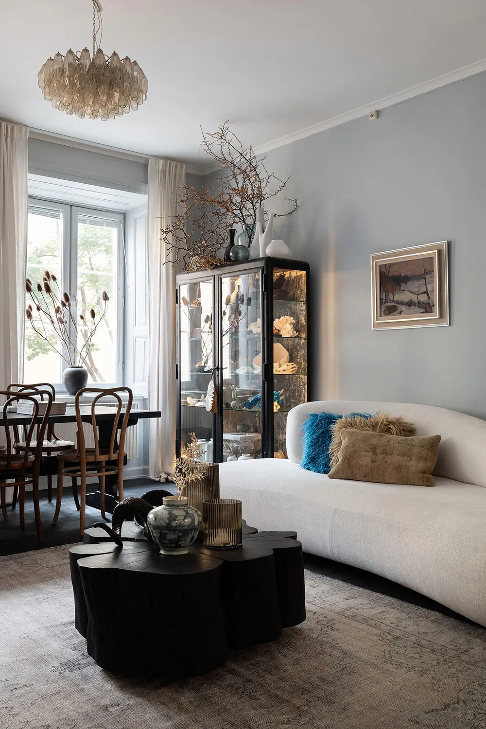 Mezcla de decoración vintage y moderna en el diseño de un apartamento sueco (71 m²) - Gallery image 1