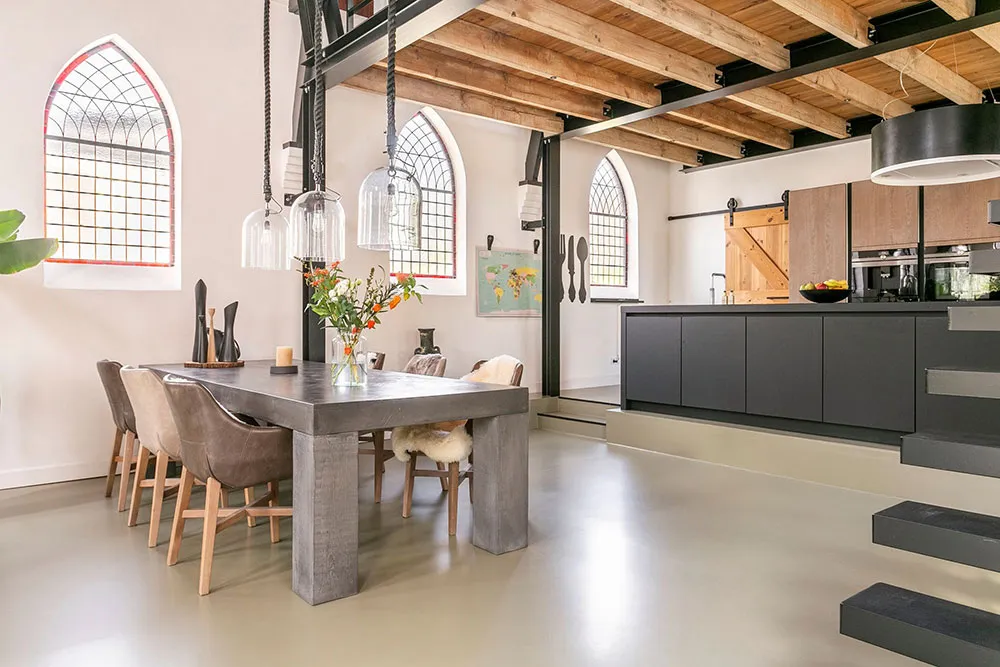 Estilo moderno loft en antigua iglesia bautista en Países Bajos - Gallery image 7