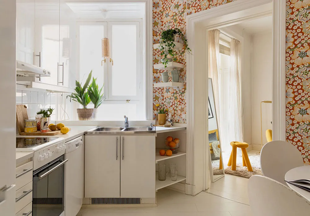 Mała, ale radosna: skandynawskie mieszkanie z letnim nastrójem (41 m²) - Gallery image 9