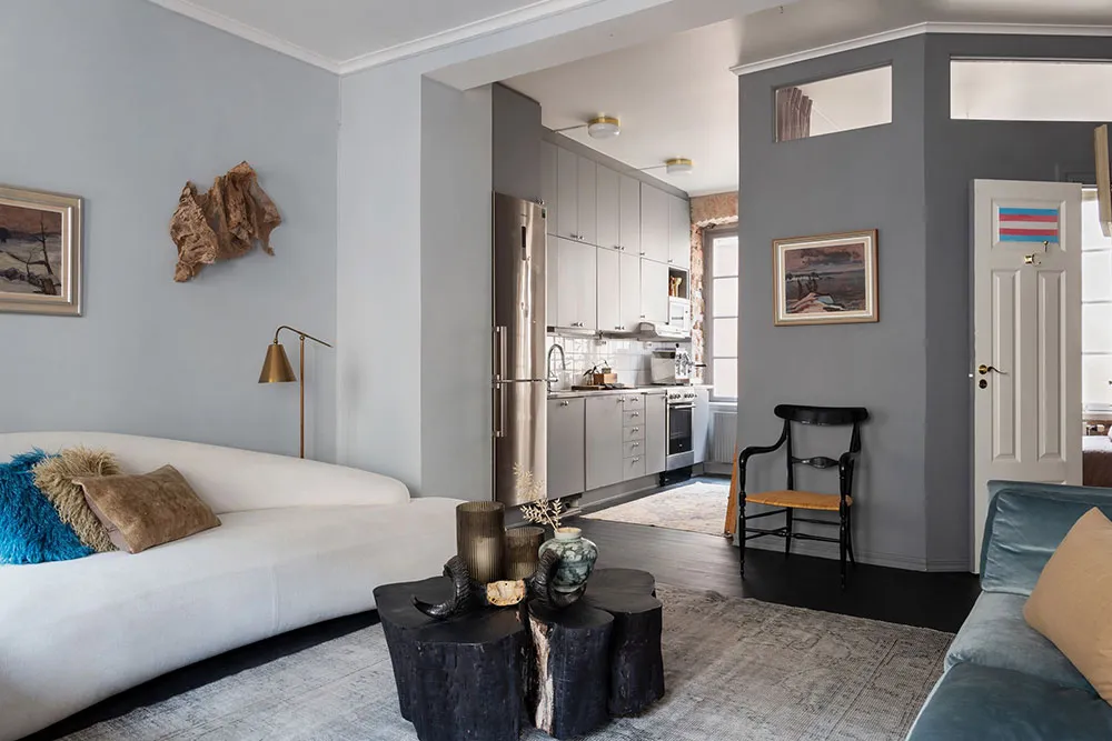 Mezcla de decoración vintage y moderna en el diseño de un apartamento sueco (71 m²) - Gallery image 10